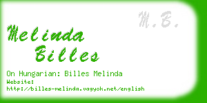 melinda billes business card